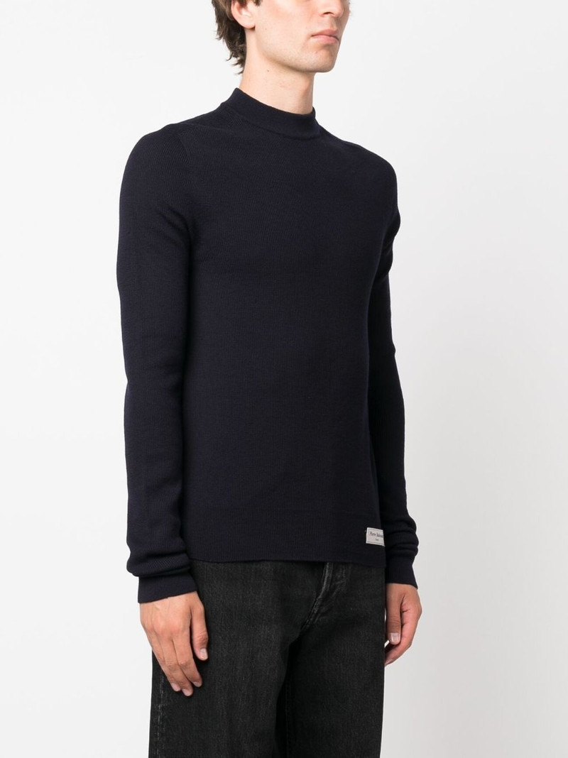 logo-patch merino wool jumper 3