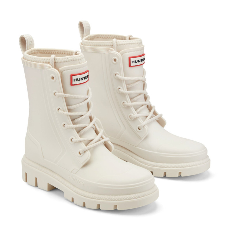 HUNTER Women's Diana Waterproof Lace-Up Rain Boots outlook