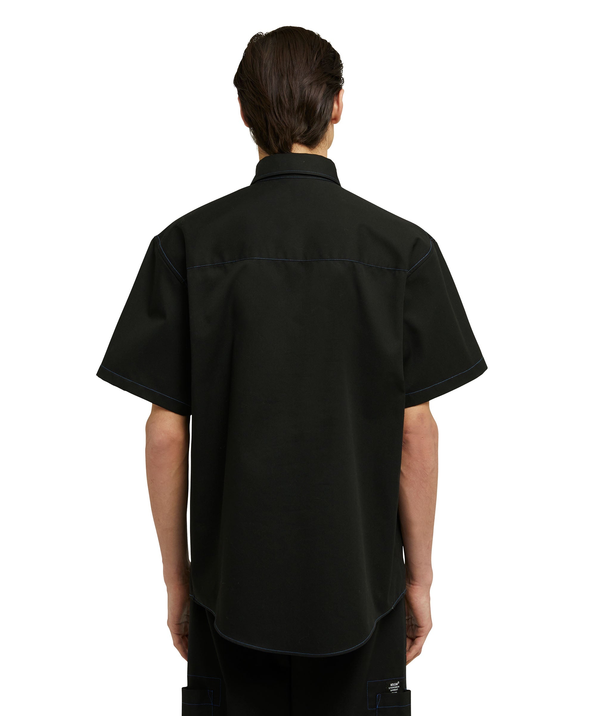 Mixed cotton "Technical Gabardine" shirt - 3