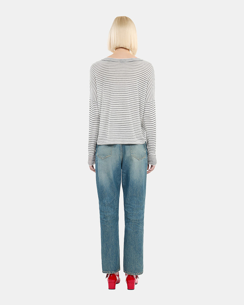 BLAZON WOOL AND CASHMERE STRIPED SWEATER 5