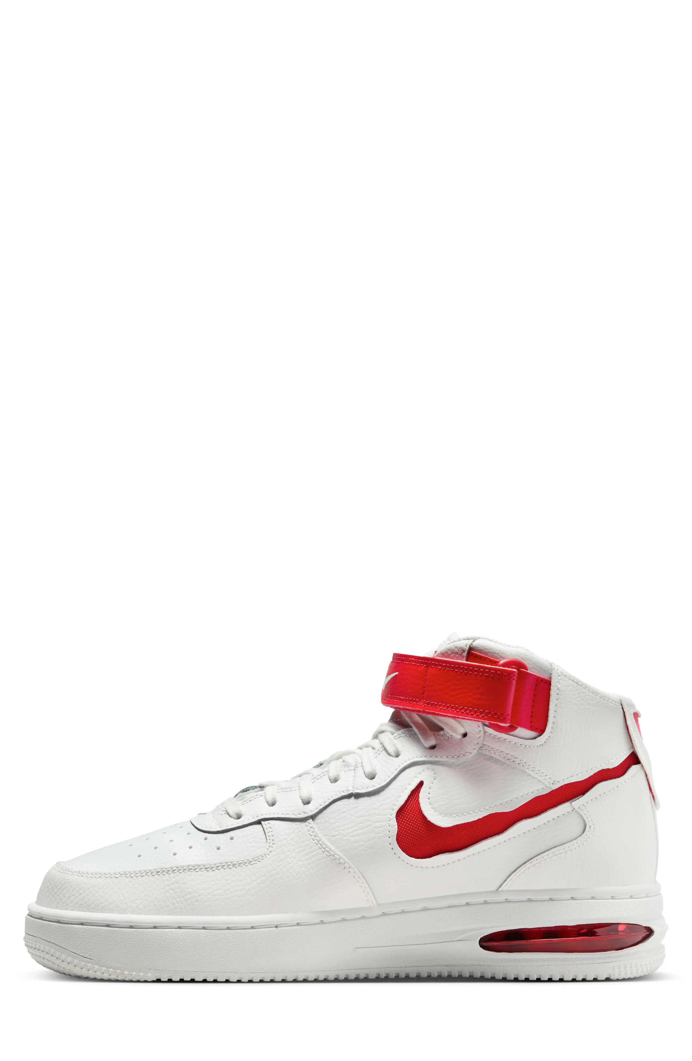 Air Force 1 Mid Remastered Sneaker in Summit White/University Red - 6