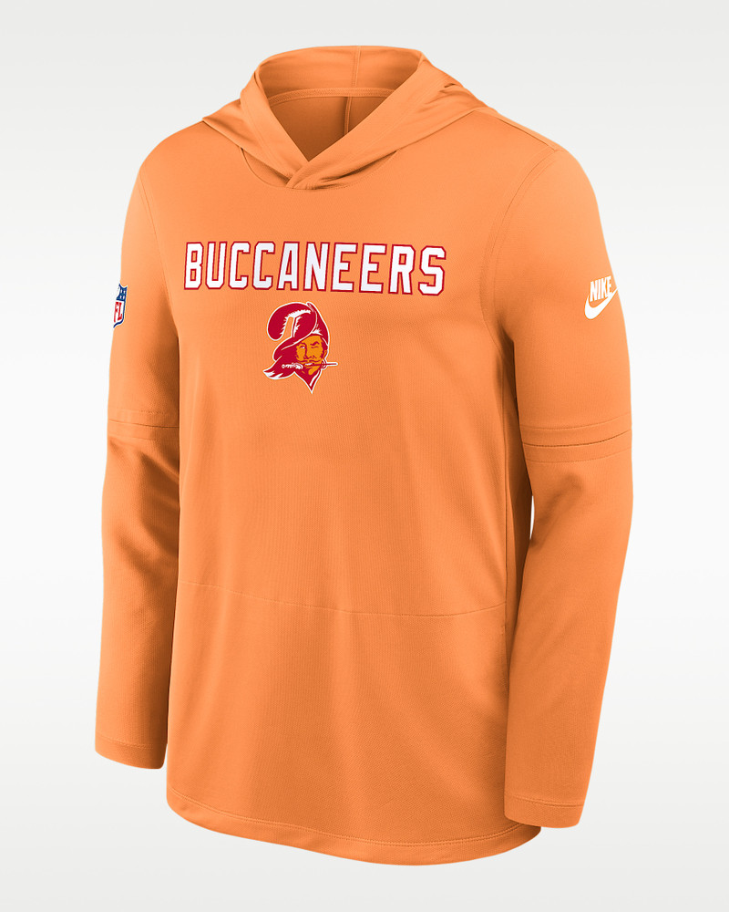 Tampa Bay Buccaneers Pass Accuracy Men's Nike Dri-FIT NFL Long-Sleeve Hooded Top 1