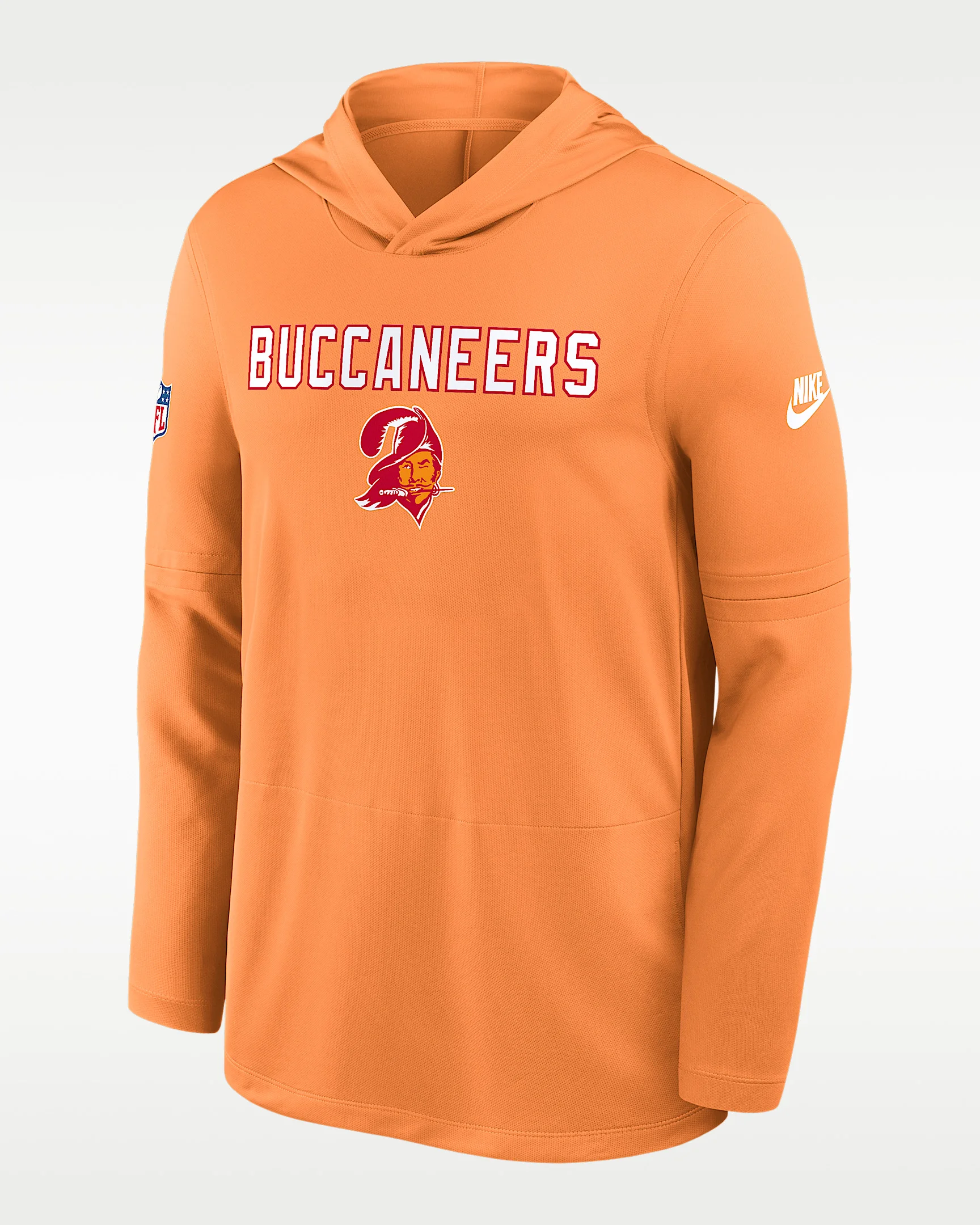 Tampa Bay Buccaneers Pass Accuracy Men's Nike Dri-FIT NFL Long-Sleeve Hooded Top - 1