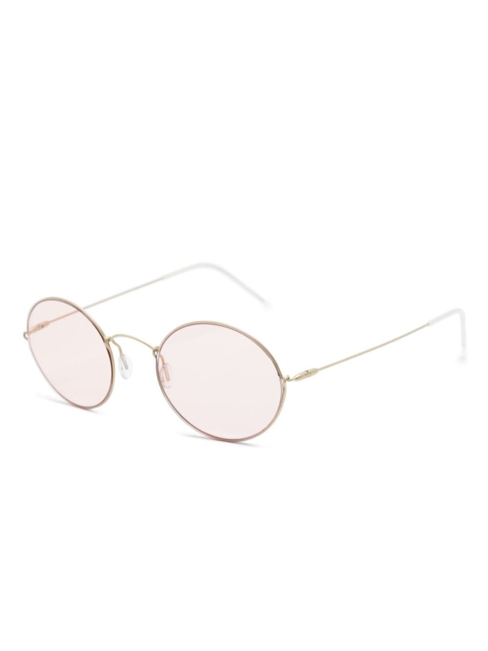 round-frame tinted sunglasses - 2