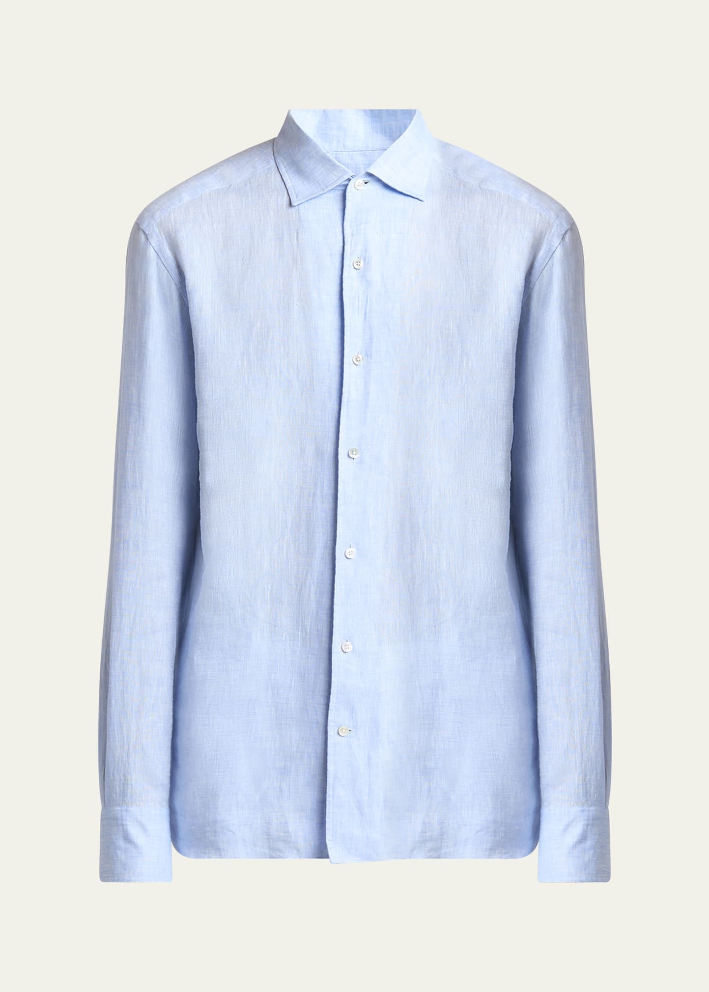 Men's Oasi Lino Casual Button-Down Shirt - 1