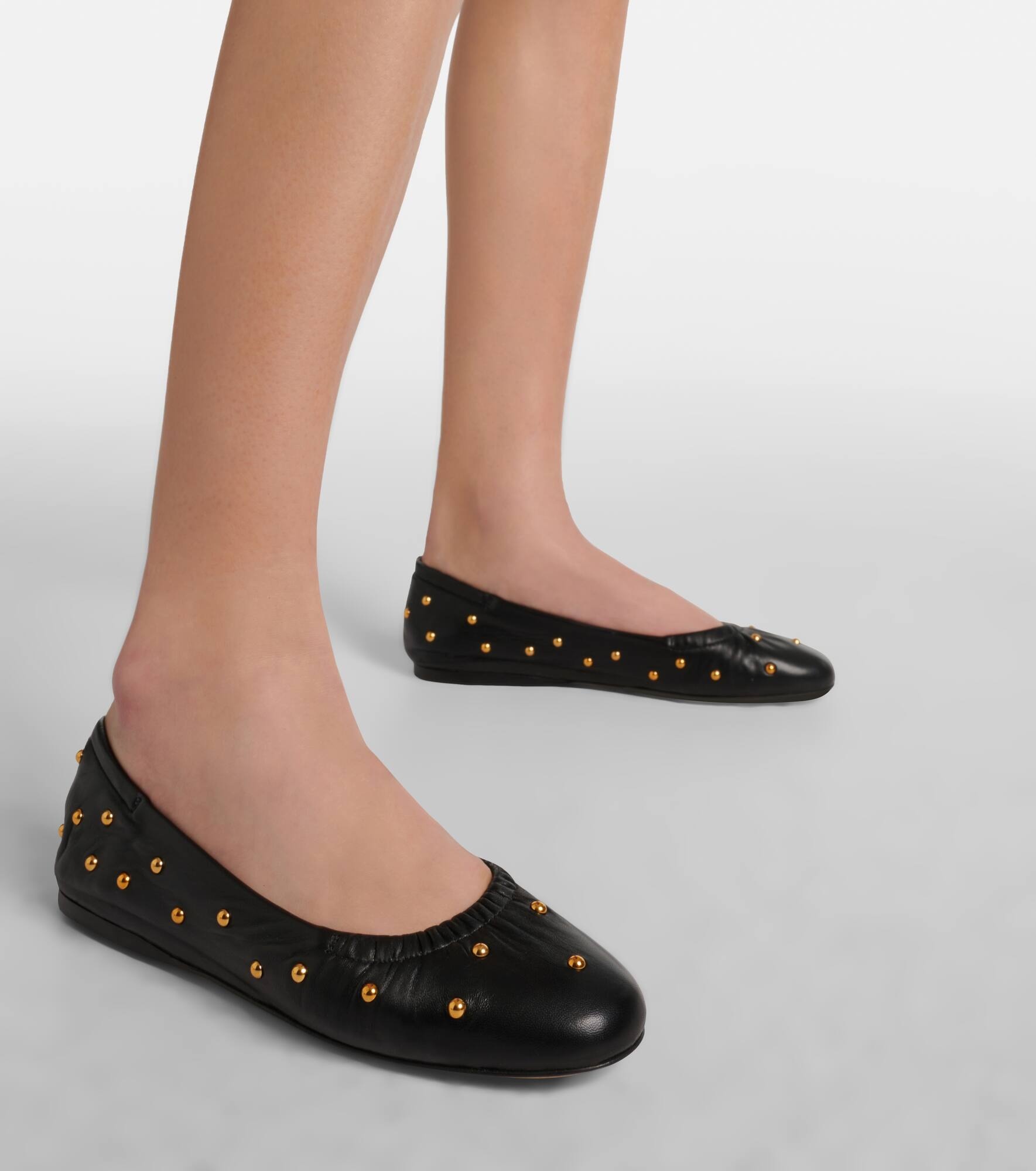 Eia studded leather ballet flats - 7
