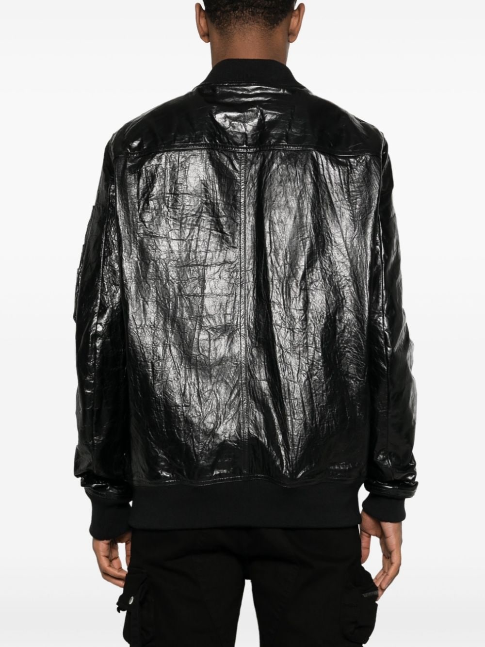 Classic Flight leather bomber jacket - 4