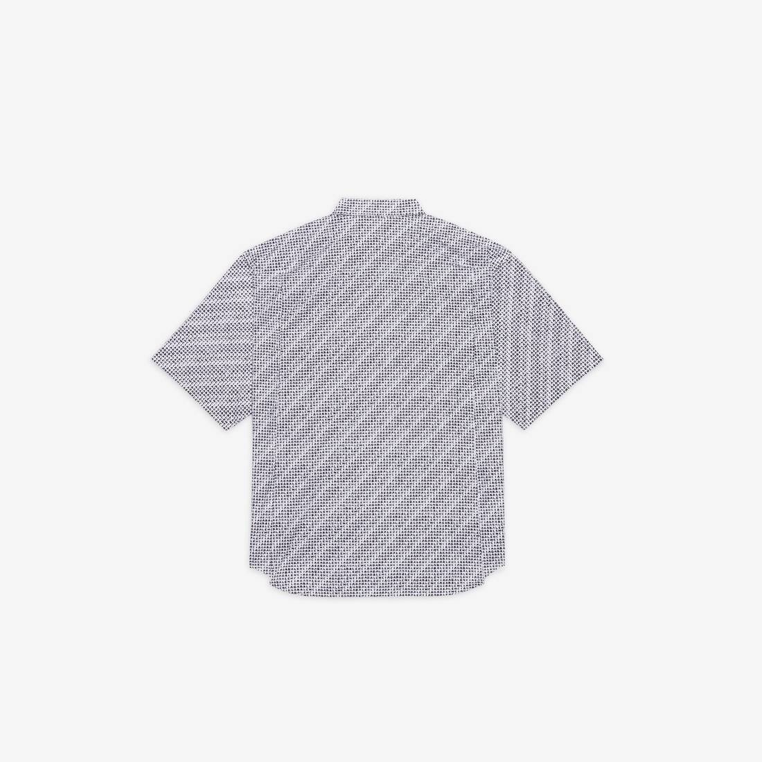 Men's Archive Letters Shirt in Black - 5