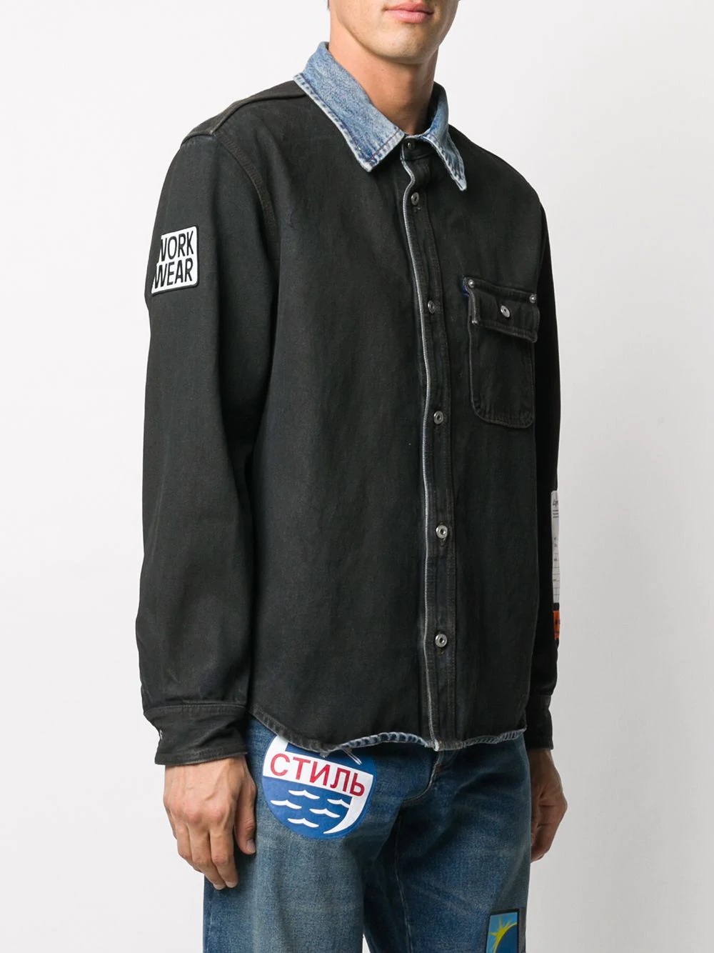 denim shirt jacket - 3