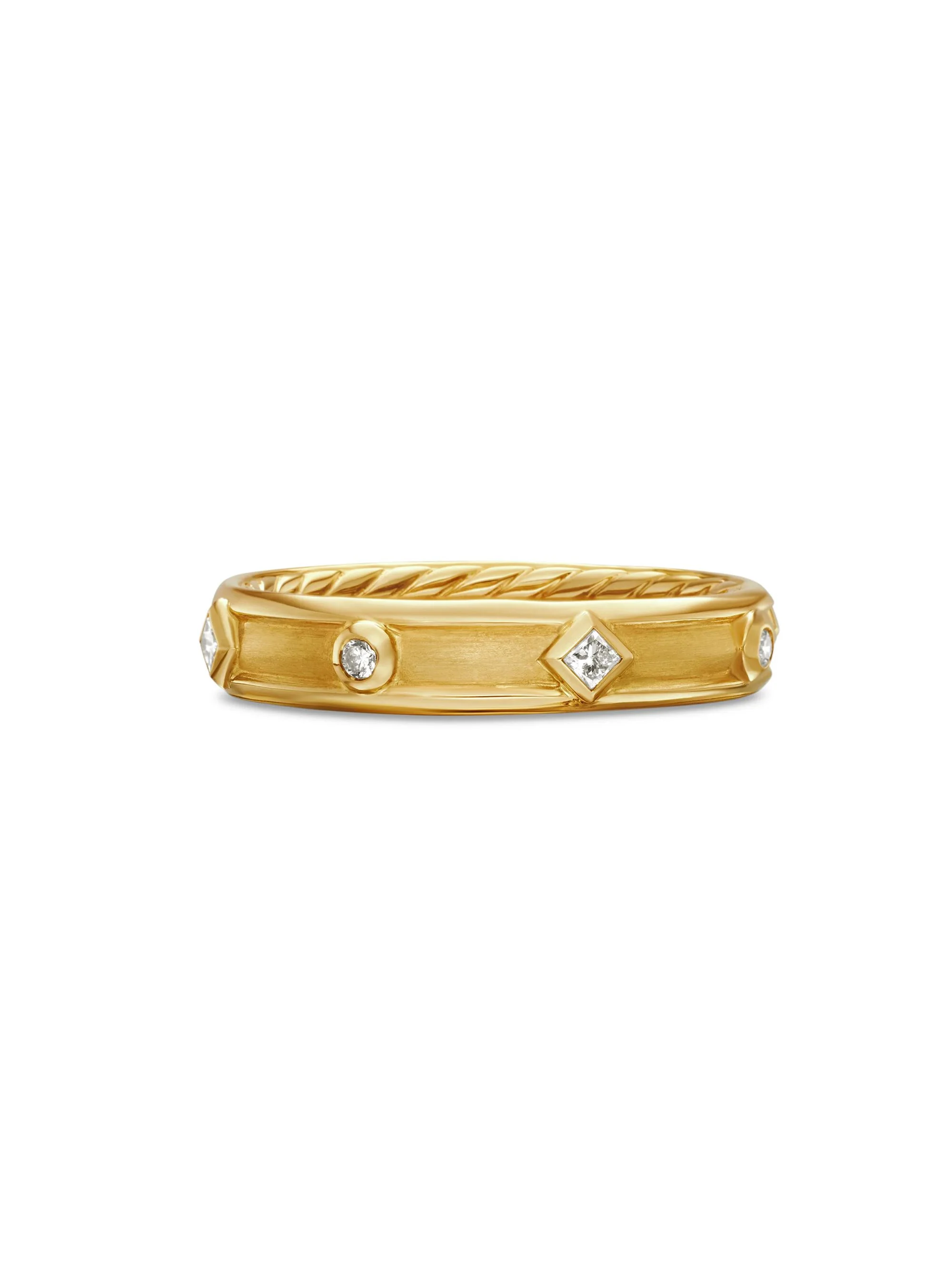 Women's Modern Renaissance Band Ring in 18K Yellow Gold - 1