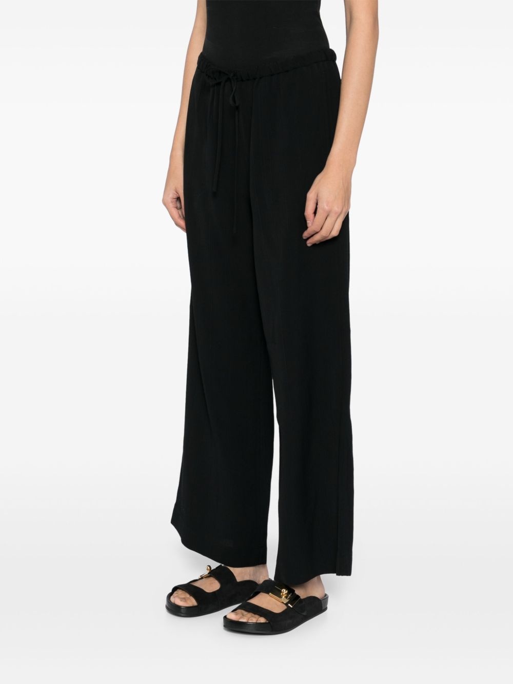 striped drawstring trousers - 3