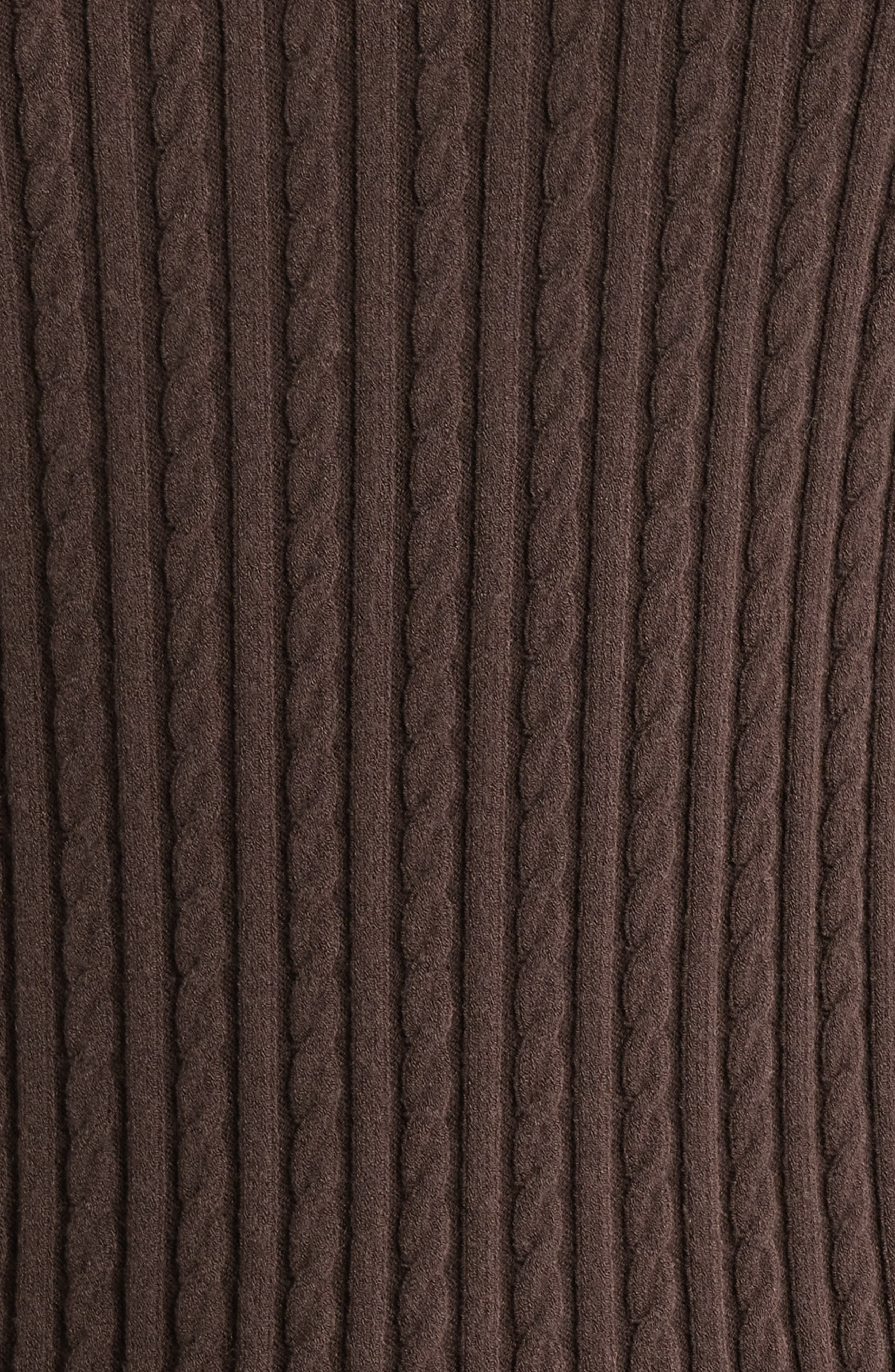 FRAME The Fine Cable Sweater in Coffee at Nordstrom - 6