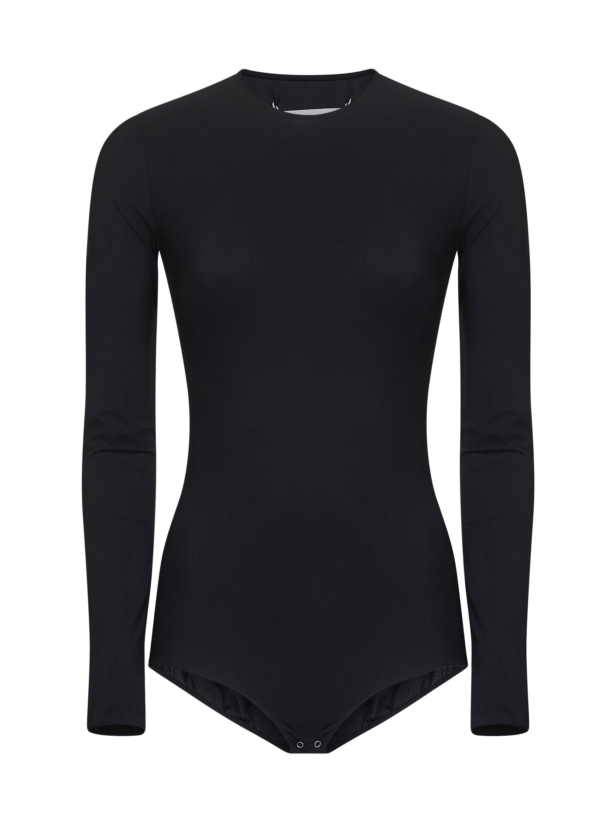 Maison Margiela Women Black Technical Jersey Bodysuit - 1