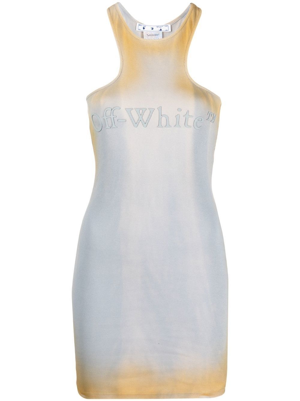 distressed-effect mini dress - 1