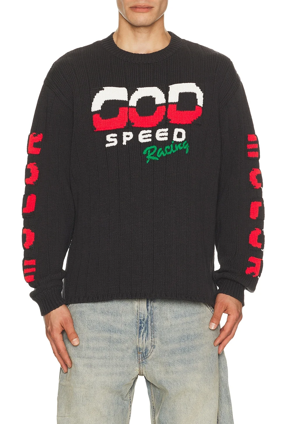 Knitted Racing Sweater - 1