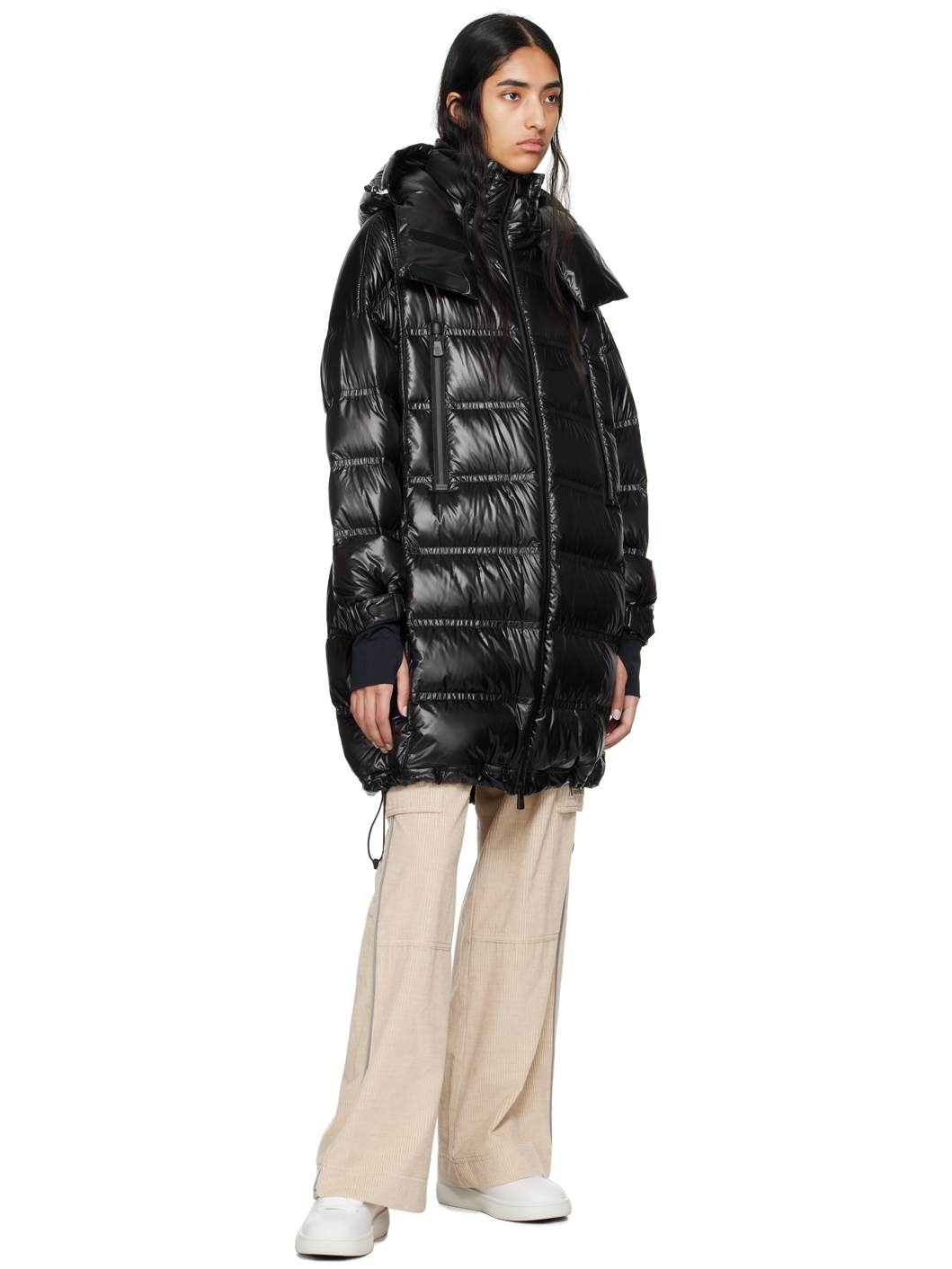 Black Rochelairs Down Coat - 5