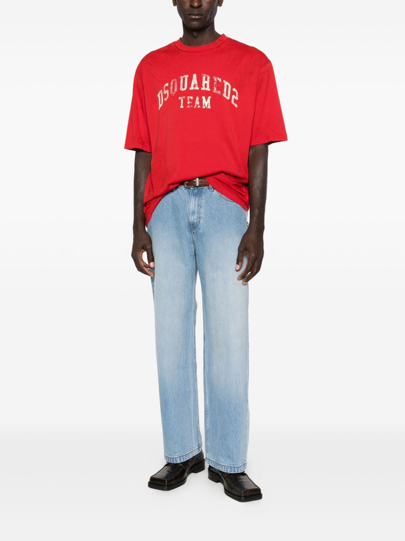 DSQUARED2 distressed logo-print T-shirt outlook