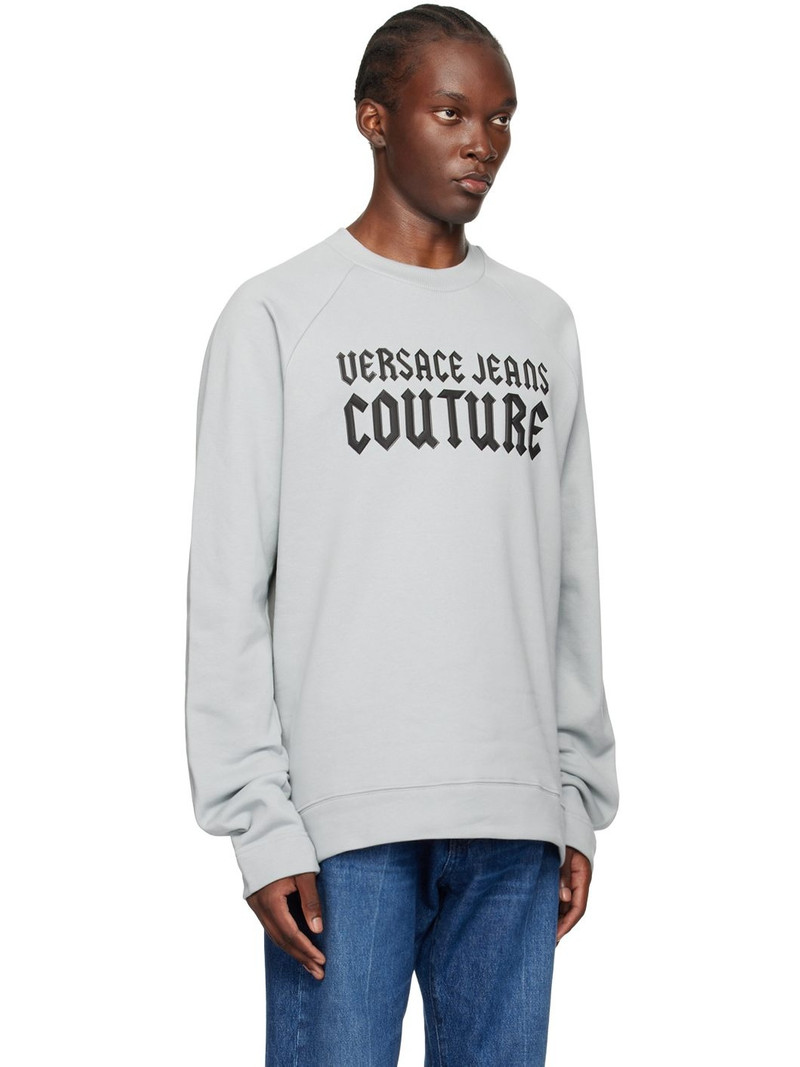 VERSACE JEANS COUTURE Blue Appliqué Sweatshirt outlook