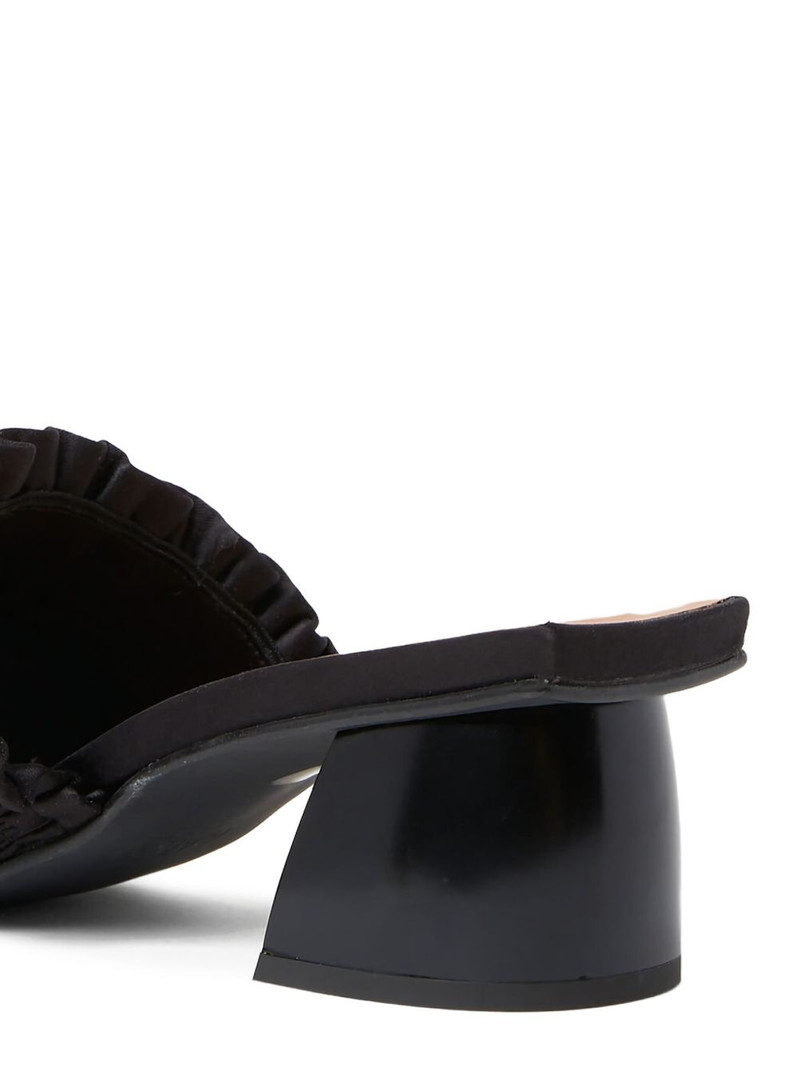 Shirred satin mules 5