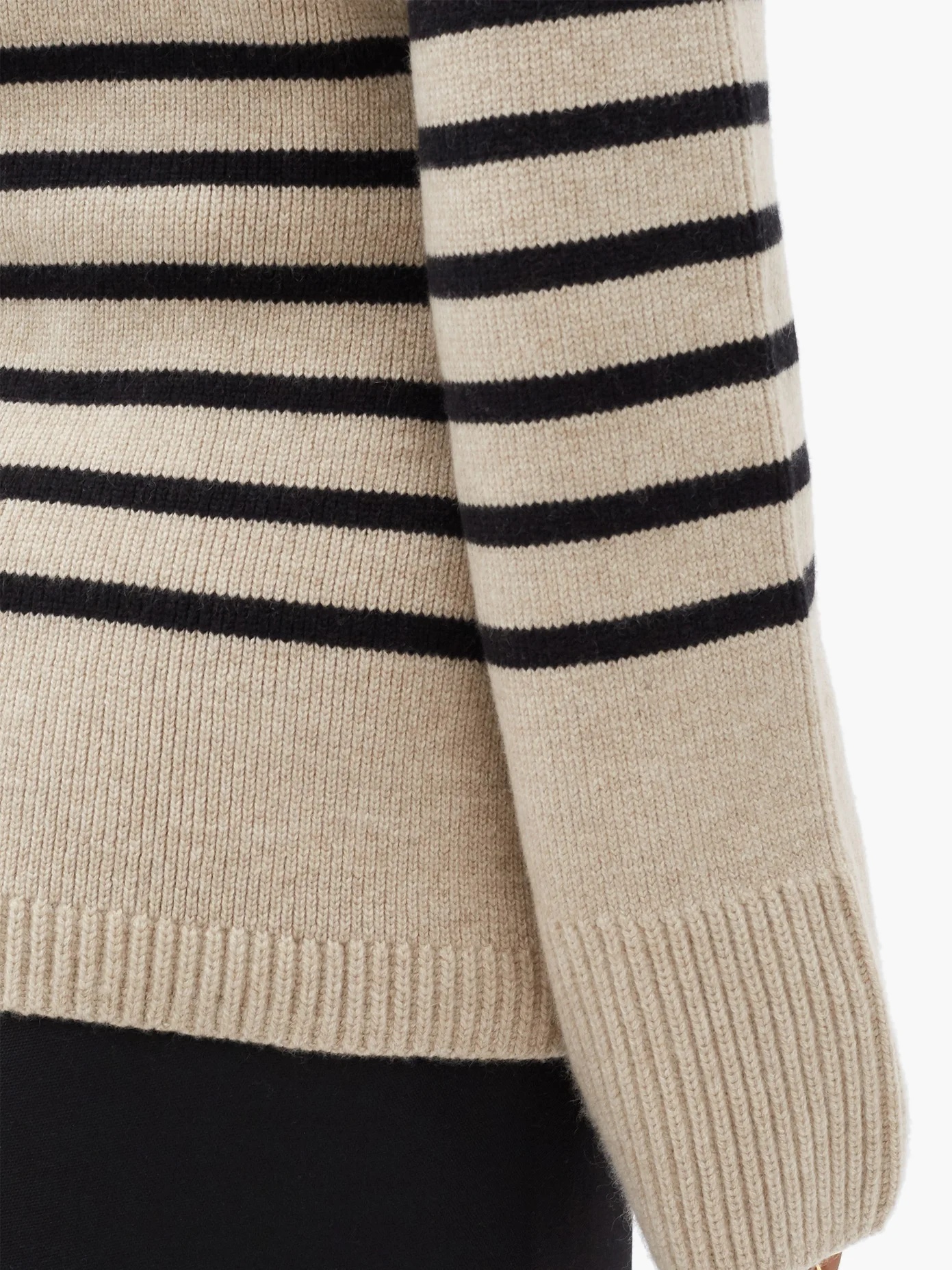 Suzette striped cashmere-blend cardigan - 4