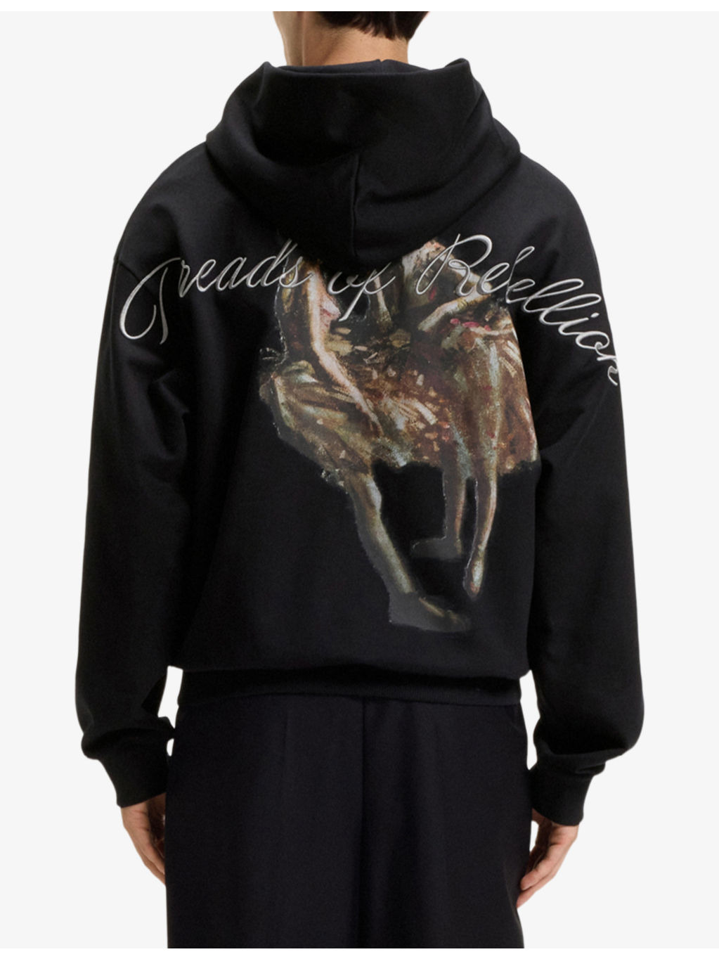 HUGO x apoh Graphic-Print Cotton-Jersey Hoody - 4