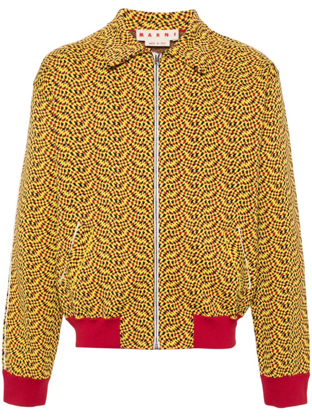 jacquard-pattern sport jacket - 1