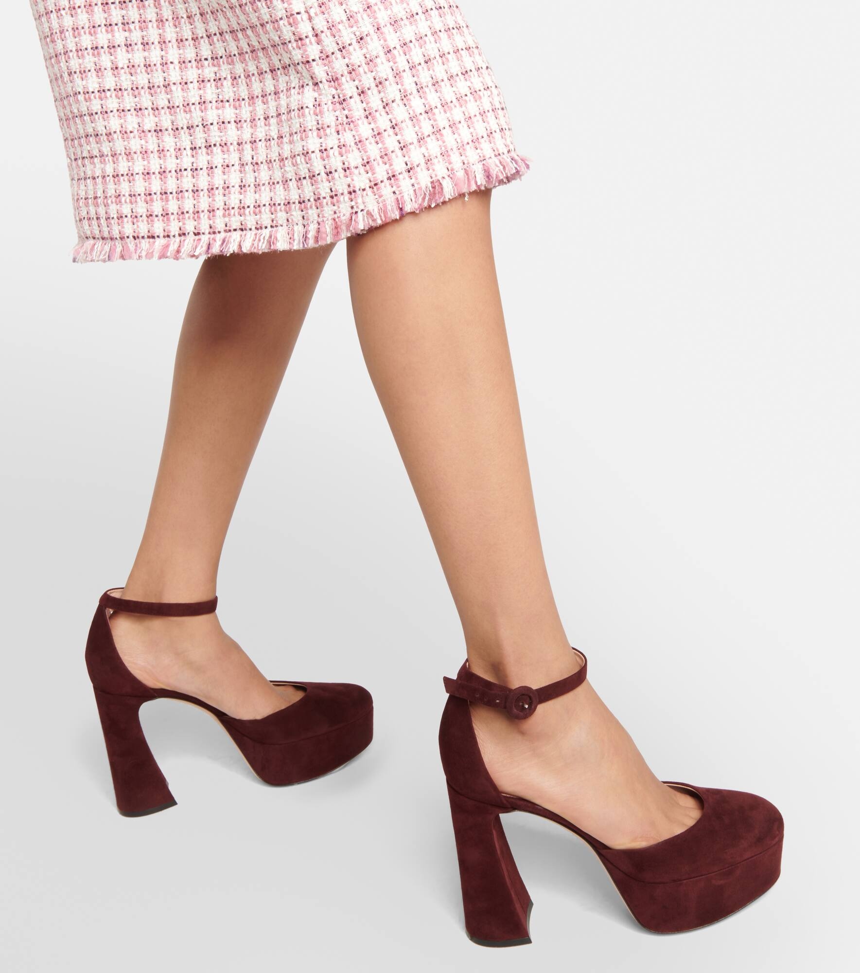 Holly D'orsay suede pumps - 4