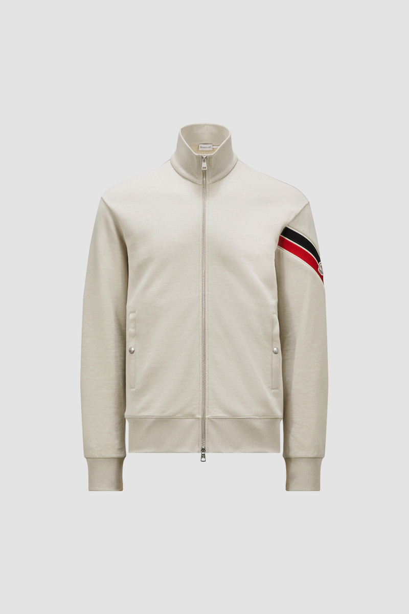 Tricolor 손질 Zip-Up 스웨터 1