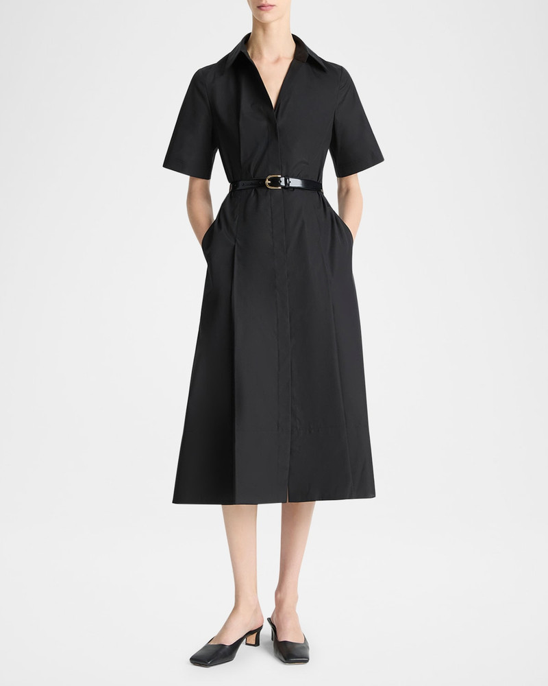 Vince Short-Sleeve Midi Shirtdress outlook