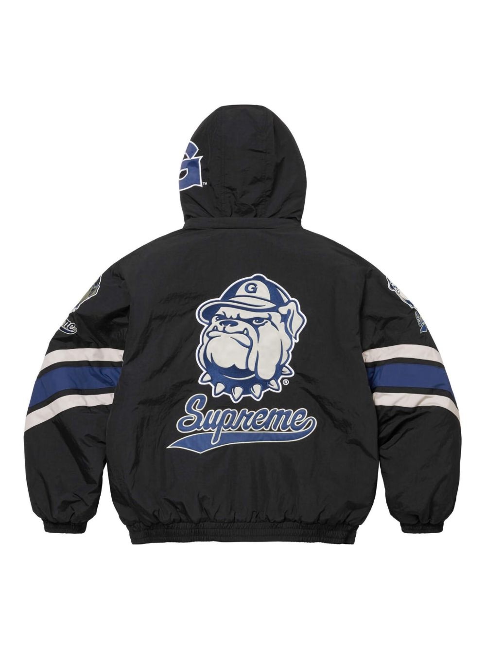 Supreme x Mitchell & Ness NCAA Stadium bomber jacket