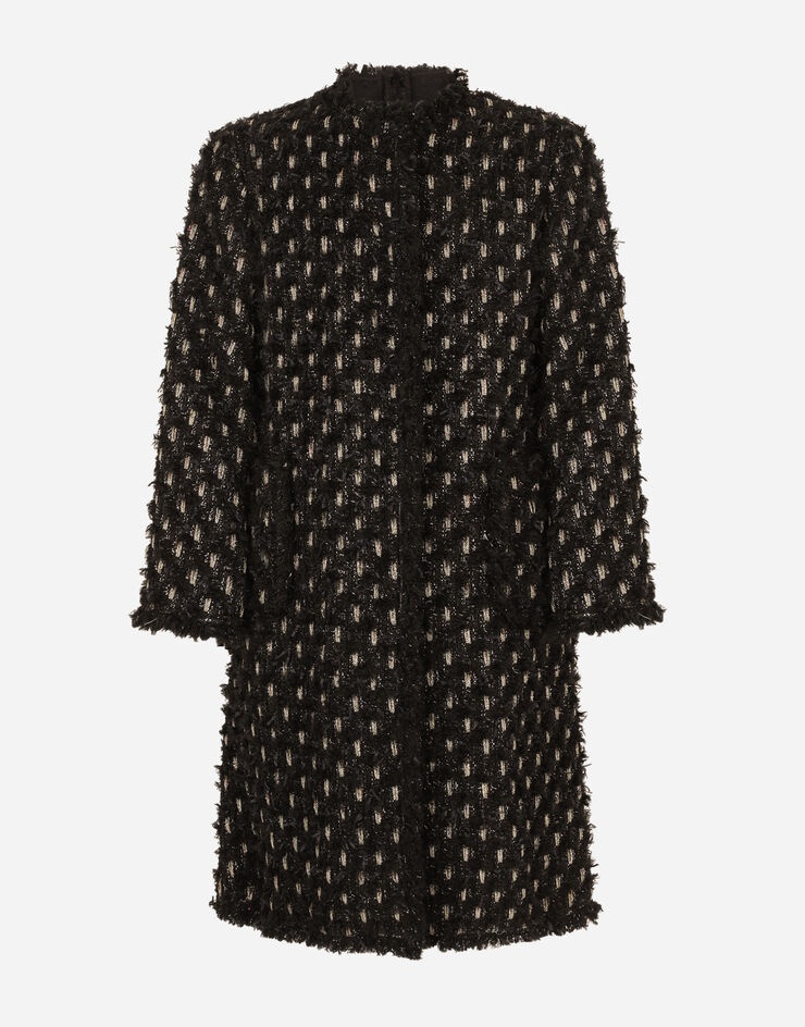 Lamé tweed coat - 3