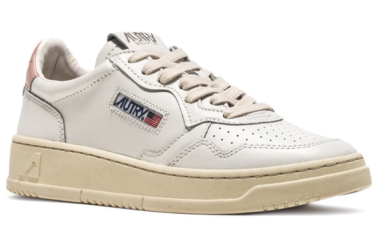 (WMNS) Autry Medalist Leather Low 'White Pink' AULM-LL16 - 2