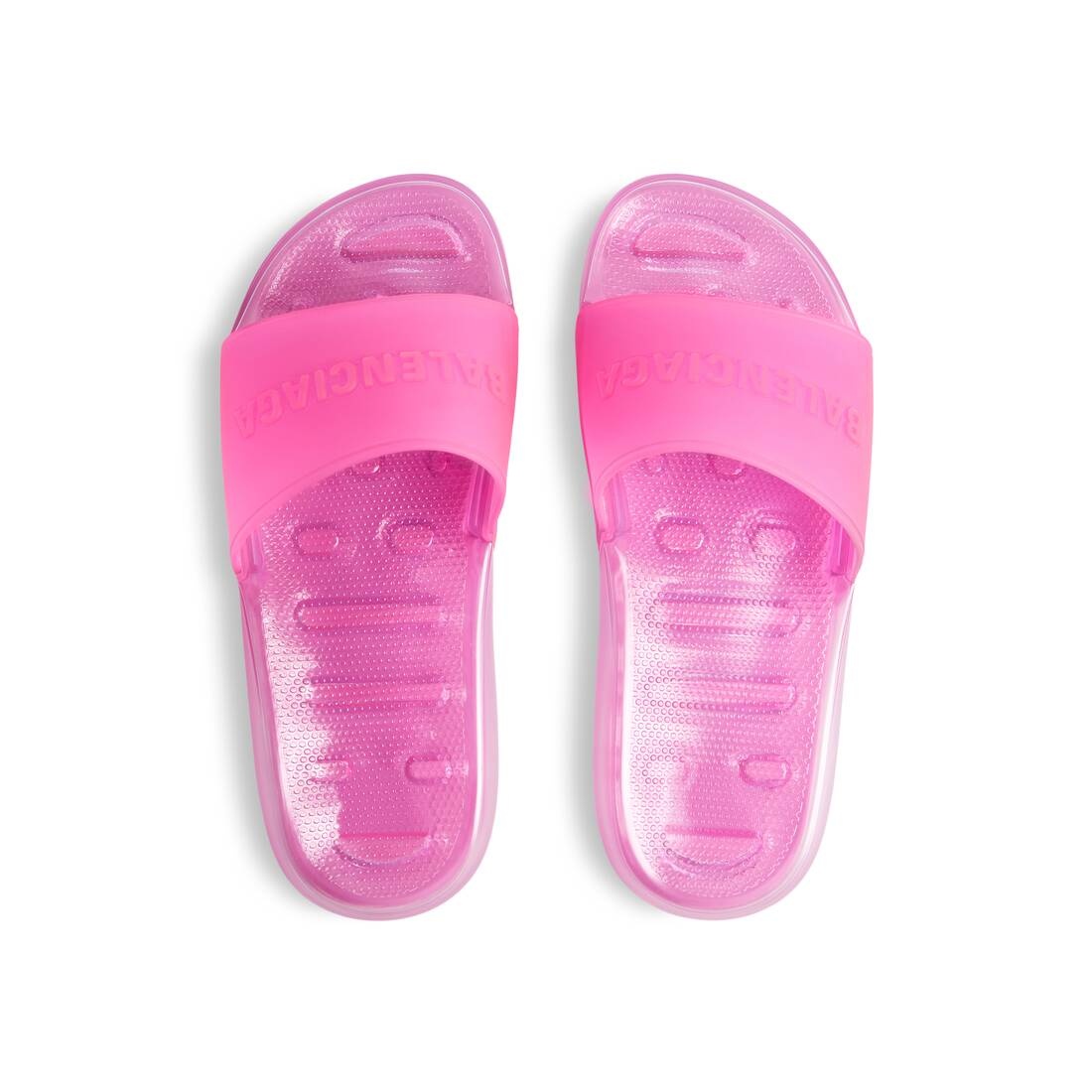 Women's Pool Transparent Slide Sandal  in Pink - 6