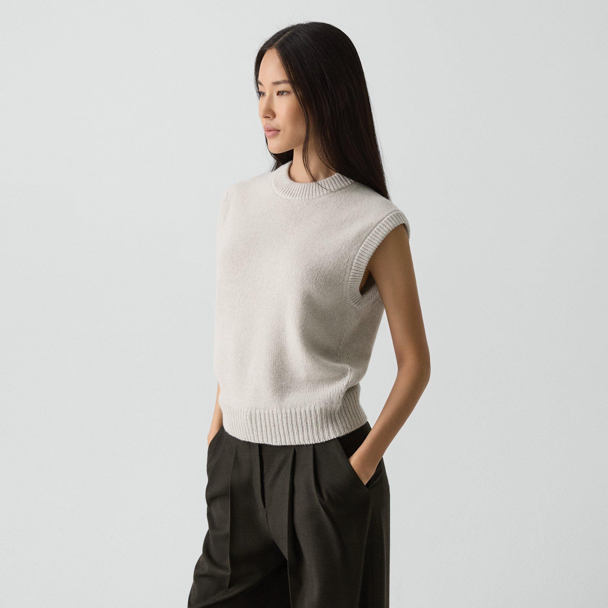 Relaxed Vest in Recycled Cashmere - 3
