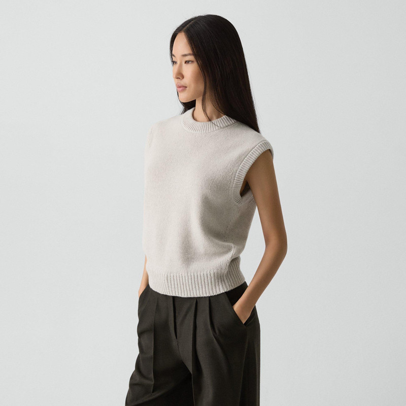 Relaxed Vest in Recycled Cashmere 3