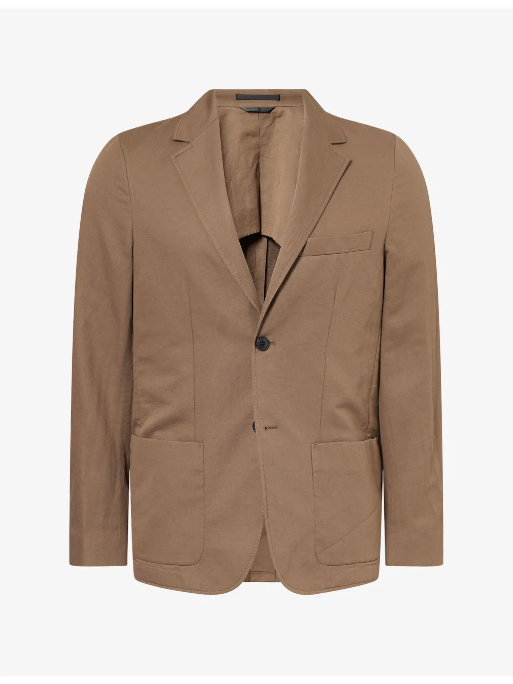 Unstructured Cotton-Linen Blazer - 1
