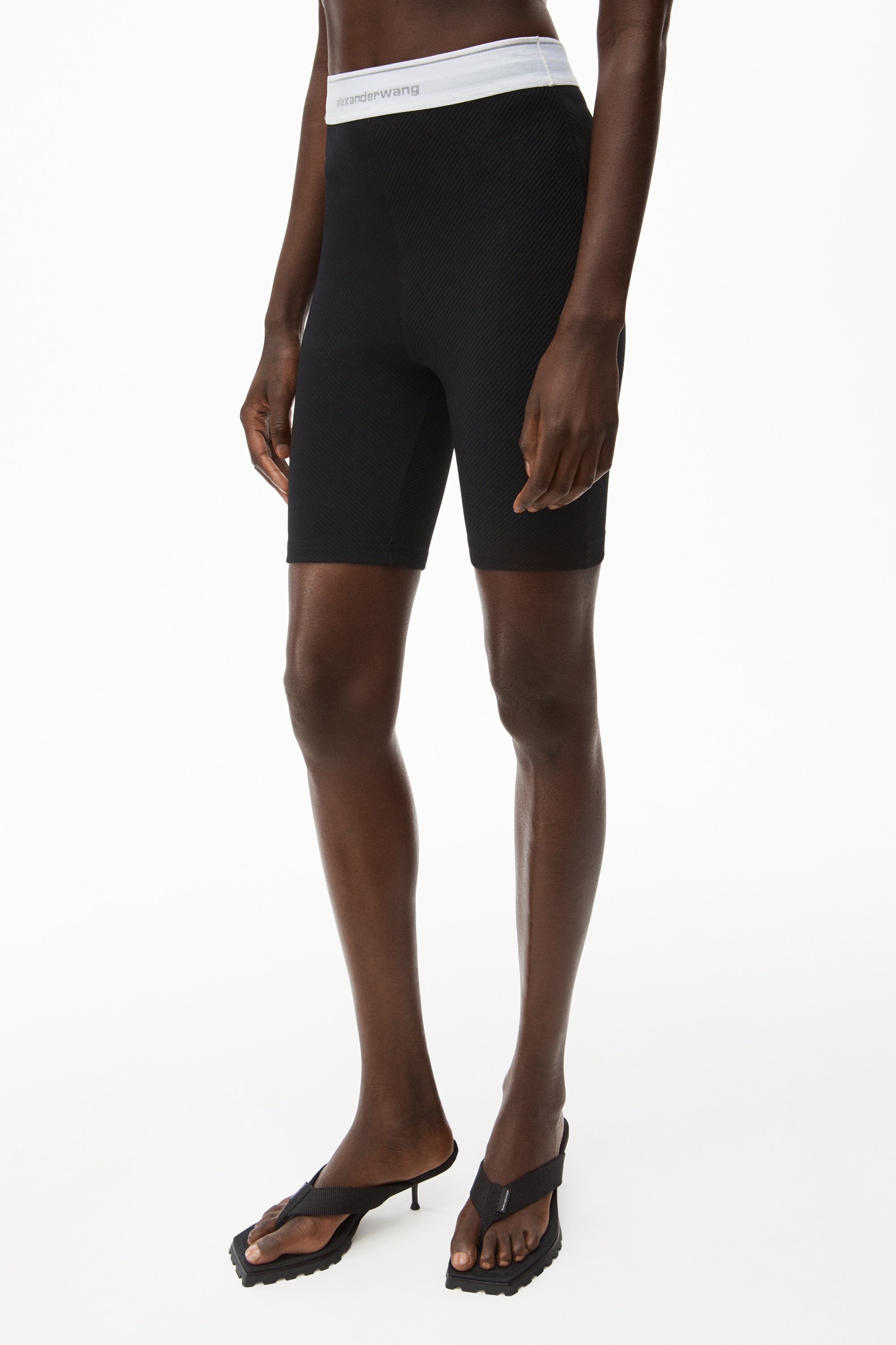 REFLECTIVE LOGO BIKE SHORT IN STRETCH KNIT - 3