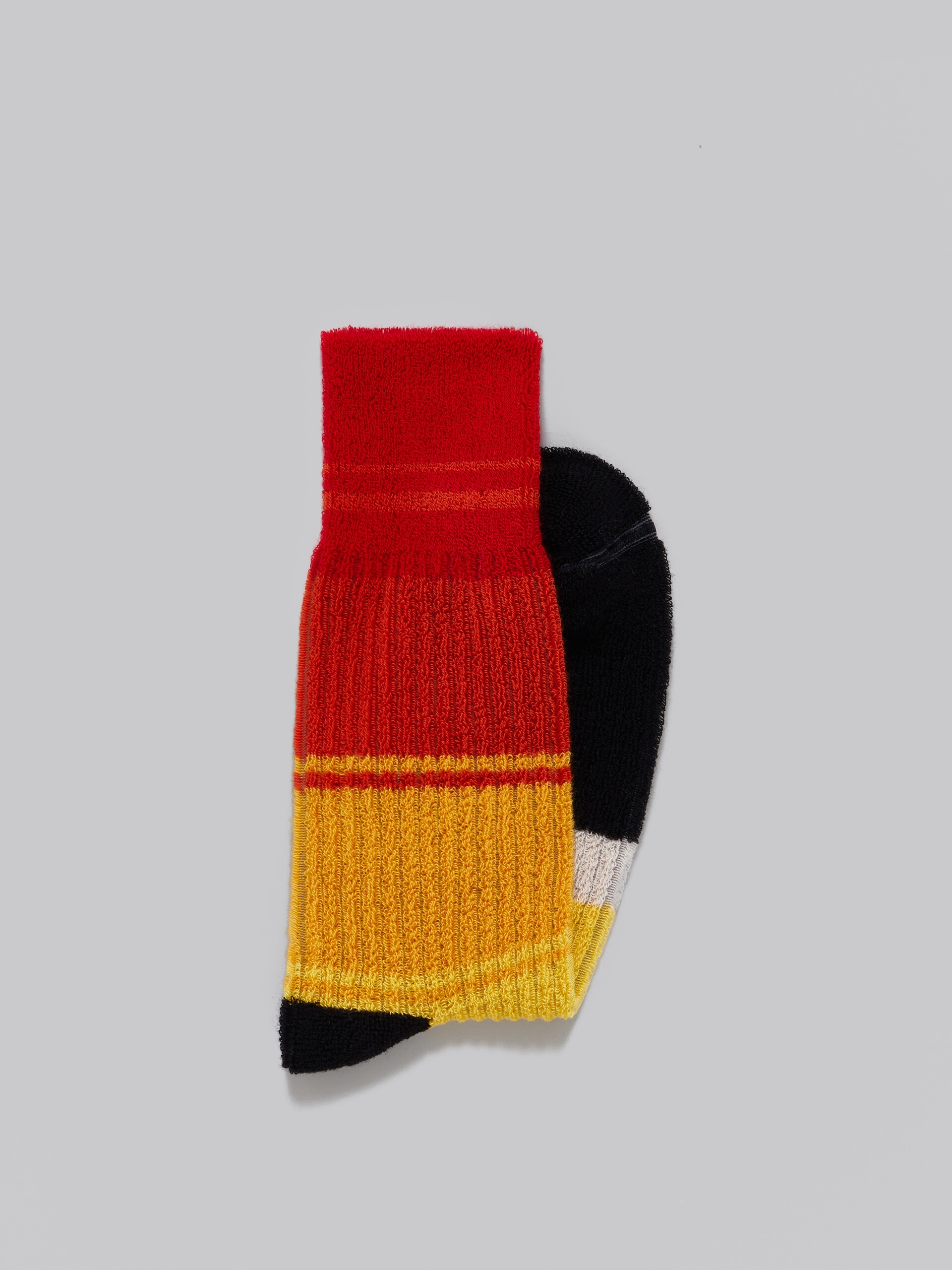 MULTICOLOUR STRIPED TERRY SOCKS - 2