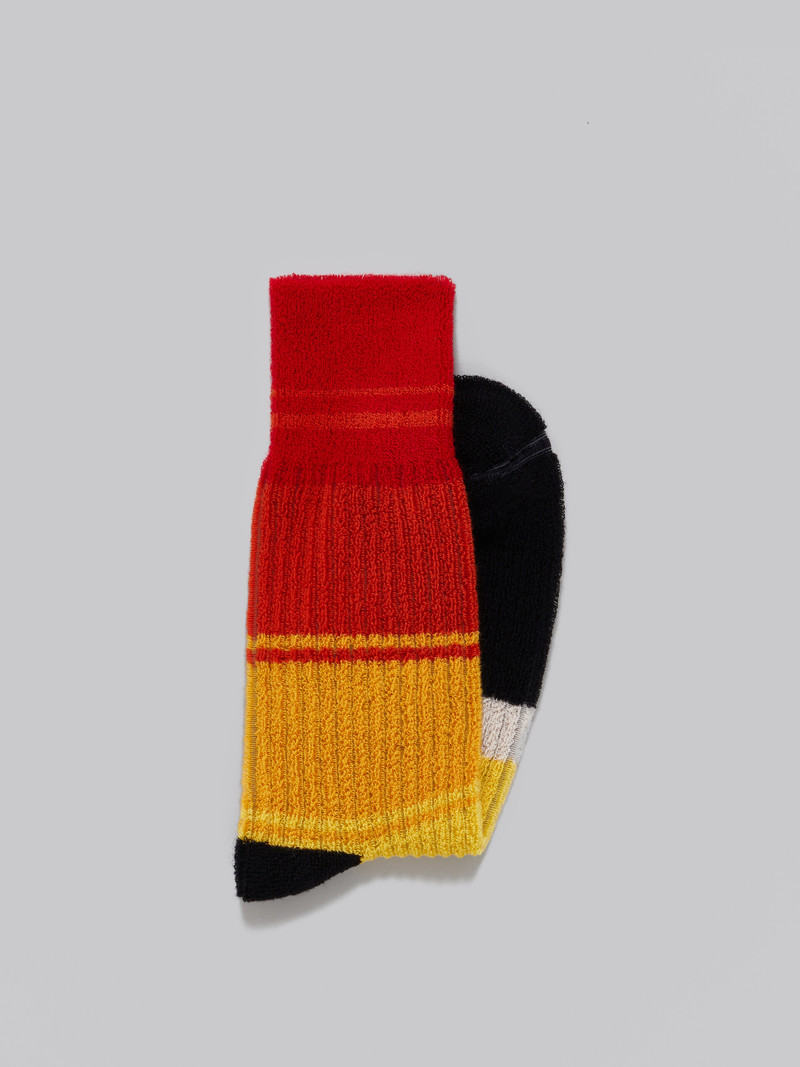 Marni MULTICOLOUR STRIPED TERRY SOCKS outlook