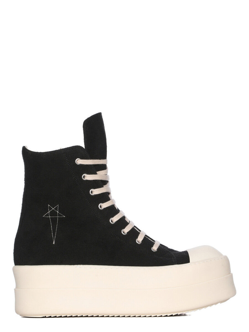 Double Bumper platform lace-up trainers 1
