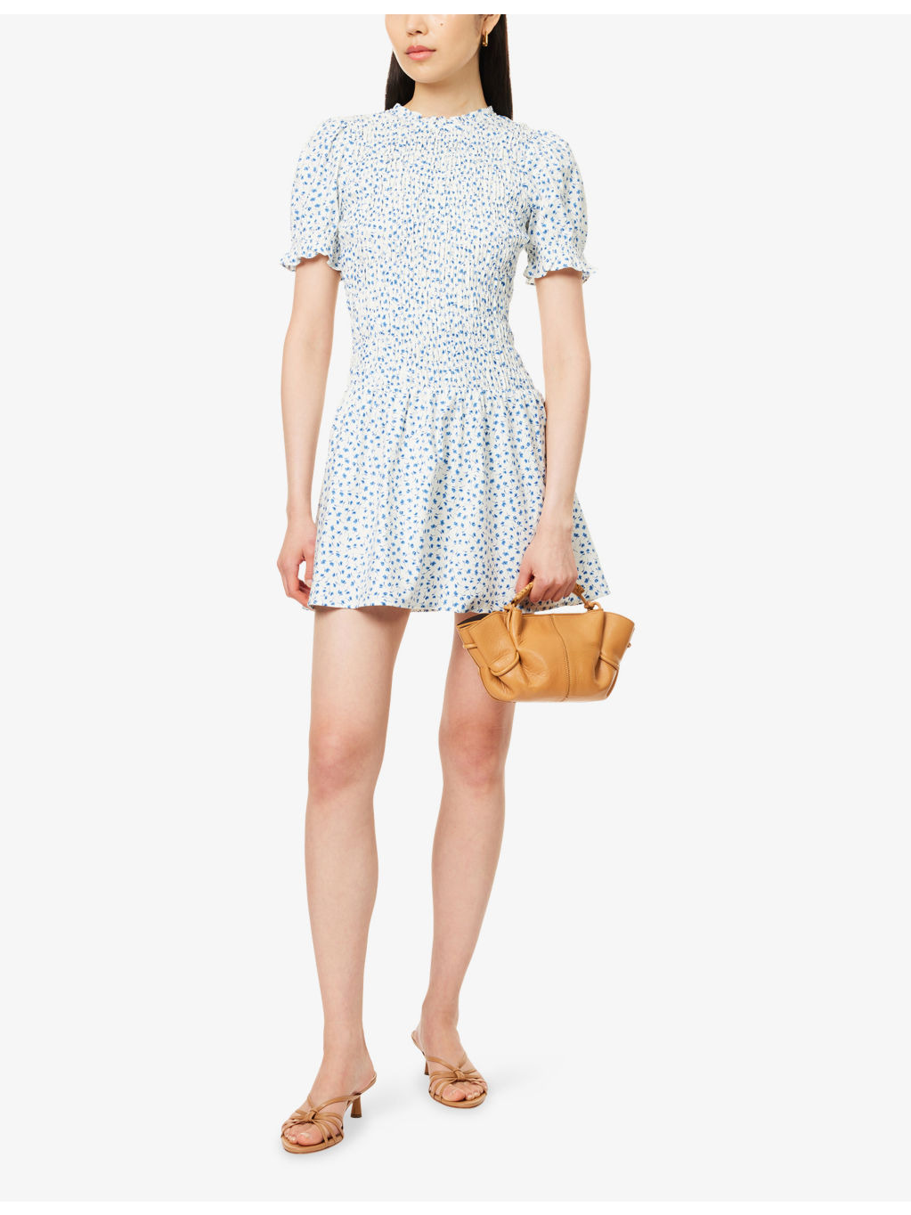 Leannah Floral-Print Stretch-Cotton Mini Dress - 2