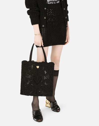 Dolce & Gabbana Medium cordonetto lace Beatrice shopper outlook