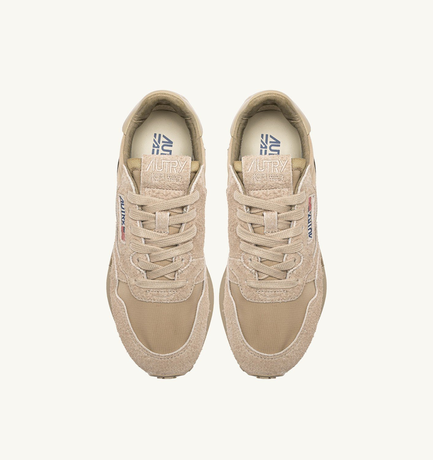 REELWIND LOW SNEAKERS IN SAFARI NYLON AND SUEDE - 5