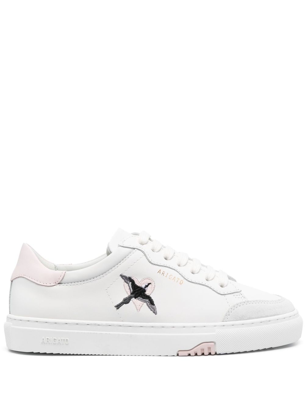 Clean 90 embroidered leather sneakers - 1