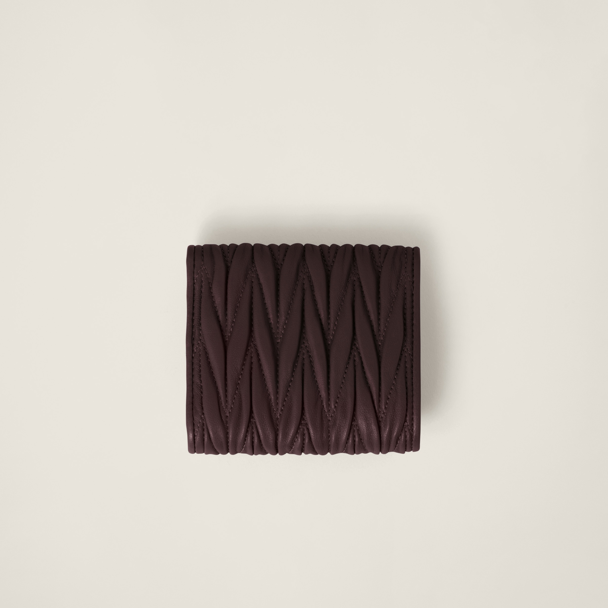 Small matelassé nappa leather wallet - 3