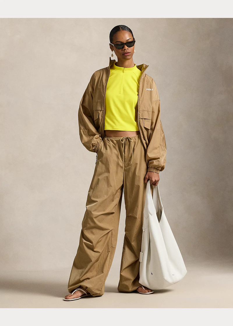 Sueded Jersey Cropped Half-Zip 3