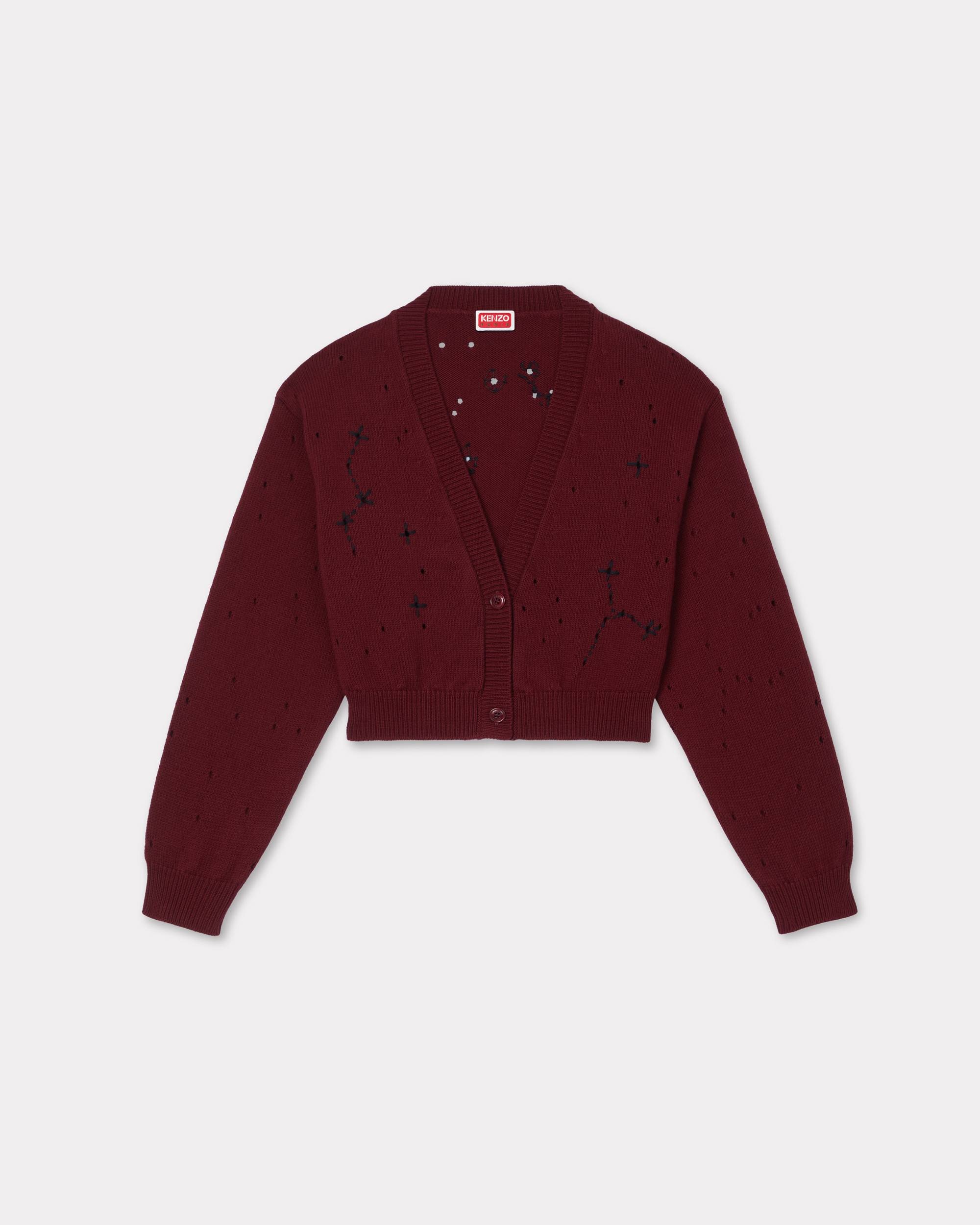 'KENZO Constellation' embroidered cropped cardigan - 1
