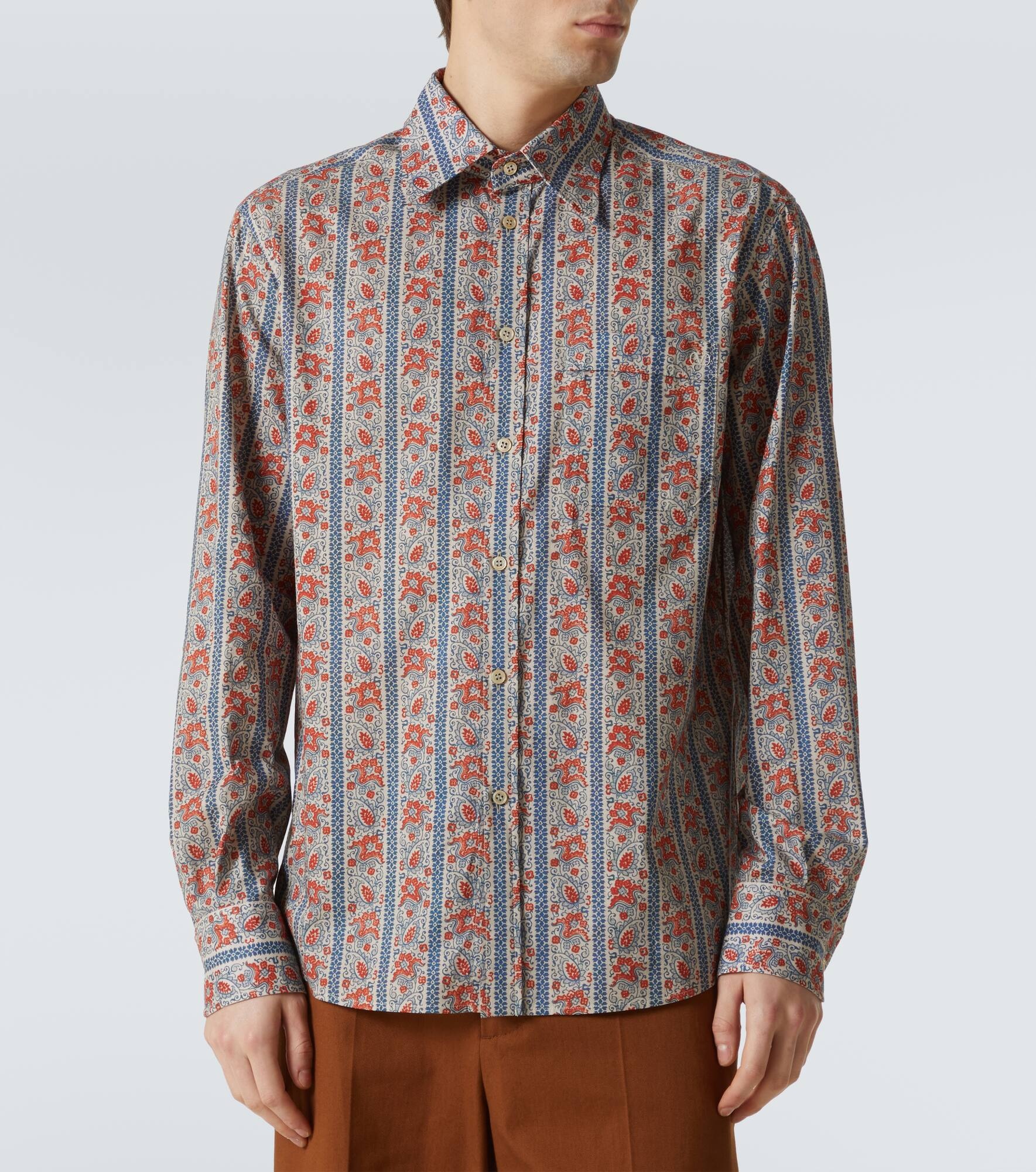 Printed cotton shirt - 3
