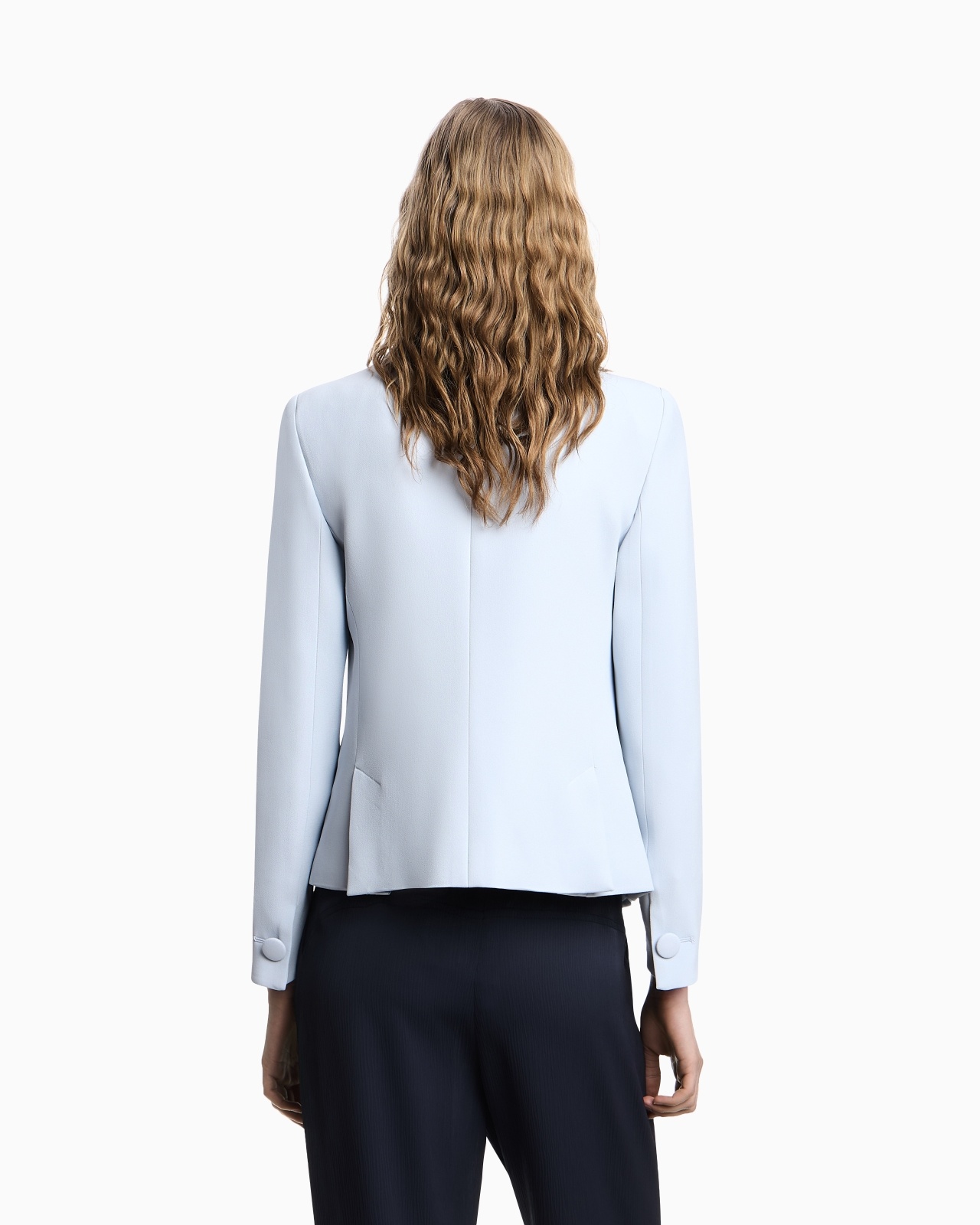 CADY CRÊPE JACKET WITH LAPELS - 3