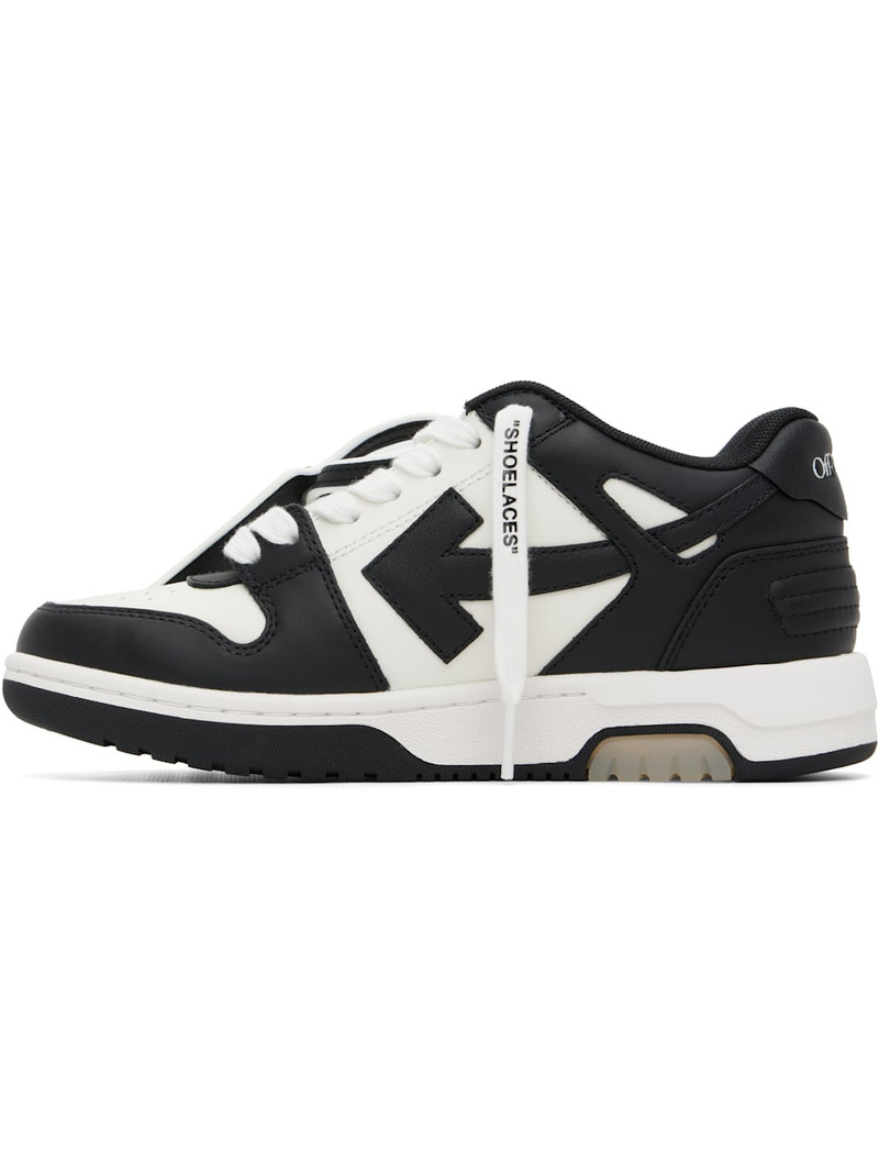 Off-White Black & White 'Out Of Office' Calf Leather Sneakers outlook